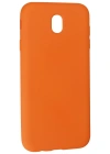 Newface Samsung Galaxy J7 Pro / J730 Kılıf Nano içi Kadife Silikon - Turuncu