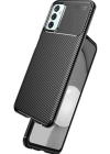 Newface Samsung Galaxy M23 Kılıf Auto Focus Karbon Kapak - Siyah