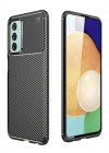 Newface Samsung Galaxy M23 Kılıf Auto Focus Karbon Kapak - Siyah