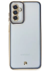 Newface Samsung Galaxy M23 Kılıf Liva Lens Silikon - Mavi
