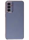 Newface Samsung Galaxy M23 Kılıf Volet Silikon - Mavi