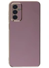 Newface Samsung Galaxy M23 Kılıf Volet Silikon - Mor