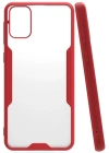 Newface Samsung Galaxy M31 Kılıf Platin Silikon - Kırmızı