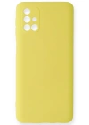 Newface Samsung Galaxy M31S Kılıf Nano içi Kadife Silikon - Sarı