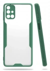 Newface Samsung Galaxy M31S Kılıf Platin Silikon - Yeşil