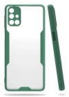 Newface Samsung Galaxy M31S Kılıf Platin Silikon - Yeşil