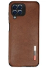 Newface Samsung Galaxy M33 Kılıf Loop Deri Silikon - Kahverengi