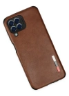 Newface Samsung Galaxy M33 Kılıf Loop Deri Silikon - Kahverengi