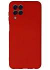 Newface Samsung Galaxy M33 Kılıf Nano içi Kadife Silikon - Kırmızı