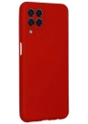 Newface Samsung Galaxy M33 Kılıf Nano içi Kadife Silikon - Kırmızı