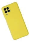 Newface Samsung Galaxy M33 Kılıf Nano içi Kadife Silikon - Sarı