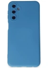 Newface Samsung Galaxy M34 5G Kılıf Nano içi Kadife Silikon - Mavi