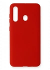 Newface Samsung Galaxy M40 Kılıf Nano içi Kadife Silikon - Kırmızı