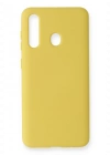 Newface Samsung Galaxy M40 Kılıf Nano içi Kadife Silikon - Sarı
