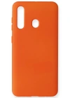 Newface Samsung Galaxy M40 Kılıf Nano içi Kadife Silikon - Turuncu