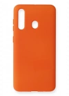 Newface Samsung Galaxy M40 Kılıf Nano içi Kadife Silikon - Turuncu