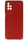 Newface Samsung Galaxy M51 Kılıf First Silikon - Bordo