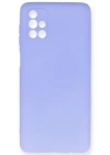 Newface Samsung Galaxy M51 Kılıf First Silikon - Lila