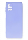 Newface Samsung Galaxy M51 Kılıf First Silikon - Lila