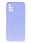 Newface Samsung Galaxy M51 Kılıf First Silikon - Lila
