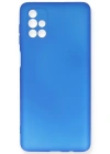 Newface Samsung Galaxy M51 Kılıf First Silikon - Mavi