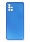 Newface Samsung Galaxy M51 Kılıf First Silikon - Mavi