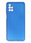 Newface Samsung Galaxy M51 Kılıf First Silikon - Mavi