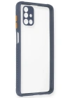 Newface Samsung Galaxy M51 Kılıf Miami Şeffaf Silikon - Gri