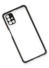 Newface Samsung Galaxy M51 Kılıf Miami Şeffaf Silikon - Siyah