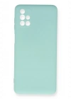 Newface Samsung Galaxy M51 Kılıf Nano içi Kadife Silikon - Turkuaz