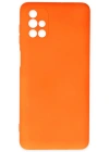 Newface Samsung Galaxy M51 Kılıf Nano içi Kadife Silikon - Turuncu