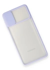 Newface Samsung Galaxy M51 Kılıf Palm Buzlu Kamera Sürgülü Silikon - Lila