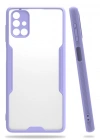 Newface Samsung Galaxy M51 Kılıf Platin Silikon - Lila