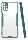Newface Samsung Galaxy M51 Kılıf Platin Silikon - Yeşil