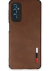 Newface Samsung Galaxy M52 5G Kılıf Loop Deri Silikon - Kahverengi
