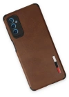 Newface Samsung Galaxy M52 5G Kılıf Loop Deri Silikon - Kahverengi