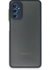 Newface Samsung Galaxy M52 5G Kılıf Montreal Silikon Kapak - Lacivert