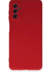Newface Samsung Galaxy M52 5G Kılıf Nano içi Kadife Silikon - Kırmızı