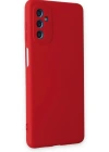 Newface Samsung Galaxy M52 5G Kılıf Nano içi Kadife Silikon - Kırmızı