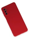 Newface Samsung Galaxy M52 5G Kılıf Nano içi Kadife Silikon - Kırmızı