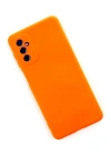 Newface Samsung Galaxy M52 5G Kılıf Nano içi Kadife Silikon - Turuncu