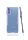 Newface Samsung Galaxy M52 5G Kılıf Platin Silikon - Lila