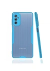 Newface Samsung Galaxy M52 5G Kılıf Platin Silikon - Mavi