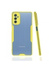 Newface Samsung Galaxy M52 5G Kılıf Platin Silikon - Sarı