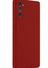 Newface Samsung Galaxy Note 20 Kılıf First Silikon - Bordo