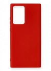 Newface Samsung Galaxy Note 20 Ultra Kılıf Nano içi Kadife Silikon - Kırmızı