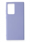 Newface Samsung Galaxy Note 20 Ultra Kılıf Nano içi Kadife Silikon - Lila