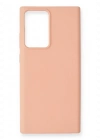 Newface Samsung Galaxy Note 20 Ultra Kılıf Nano içi Kadife Silikon - Pudra