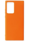 Newface Samsung Galaxy Note 20 Ultra Kılıf Nano içi Kadife Silikon - Turuncu
