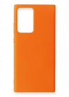 Newface Samsung Galaxy Note 20 Ultra Kılıf Nano içi Kadife Silikon - Turuncu